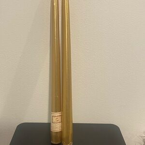 Gold Taper Candles - Classic Gold Taper Pair